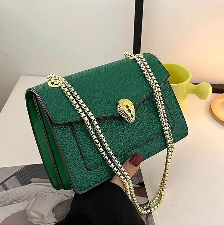 Stylish Microfiber Leather Bag Green