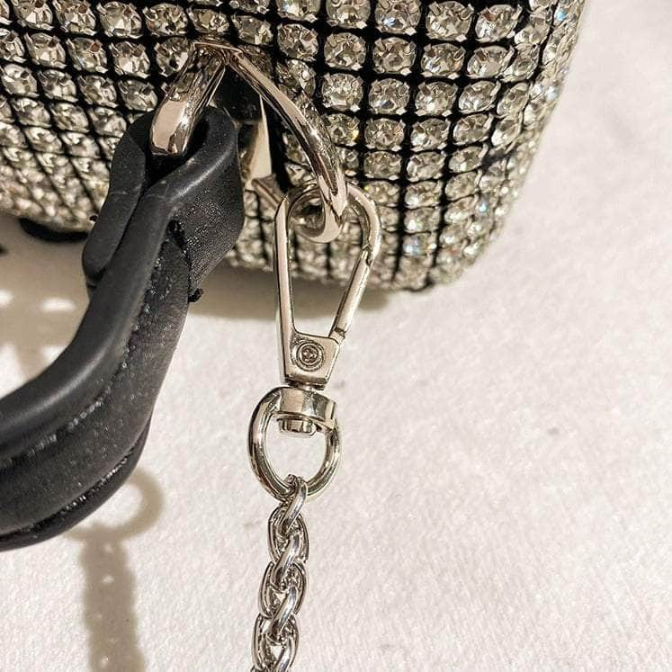 Stylish Mini Rhinestone Box Handbag