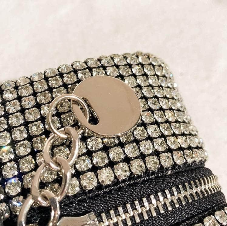 Stylish Mini Rhinestone Box Handbag