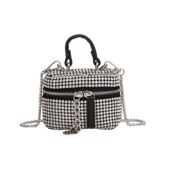 Stylish Mini Rhinestone Box Handbag