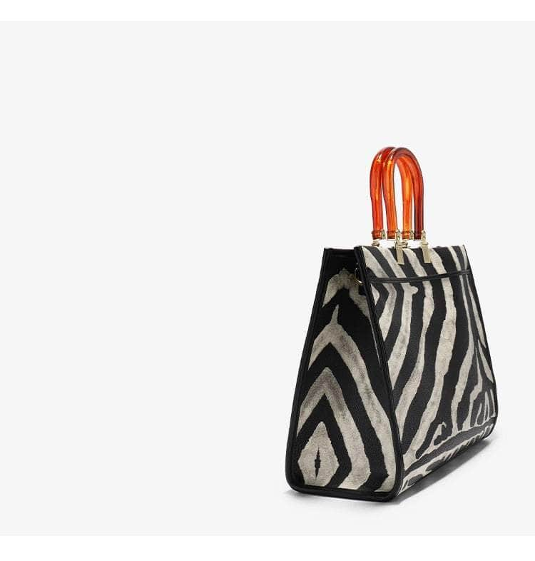 Stylish Monochrome Zebra Bag