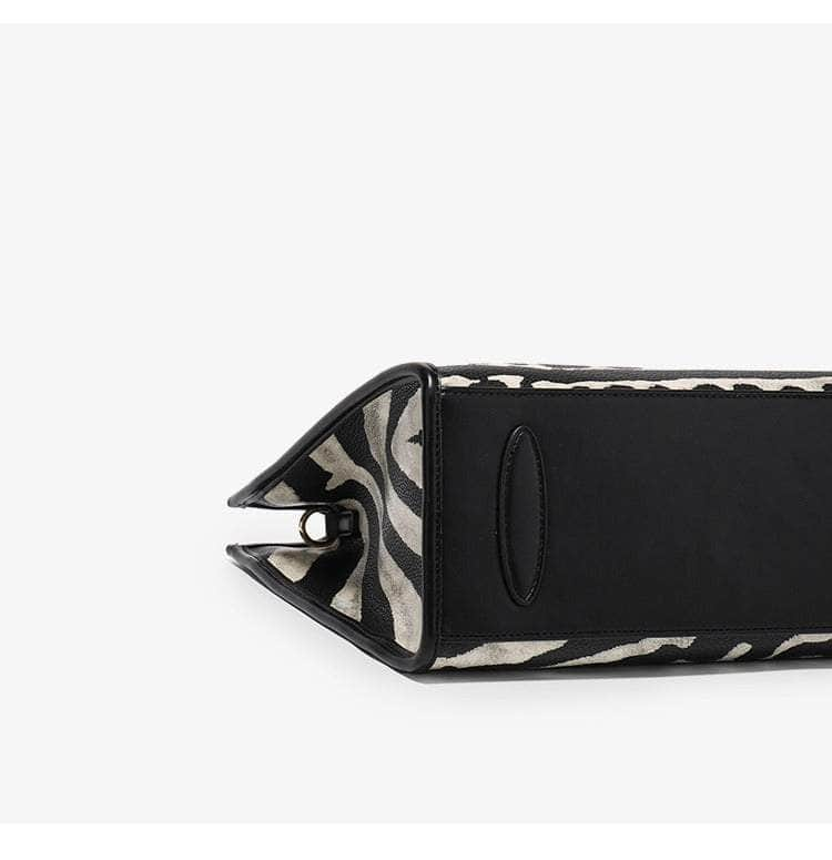 Stylish Monochrome Zebra Bag