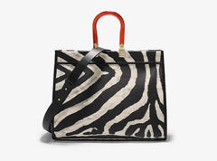 Stylish Monochrome Zebra Bag