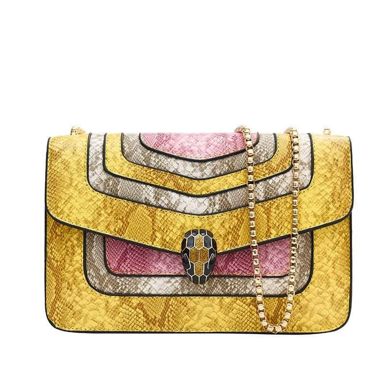 Stylish Reptile Skin Shoulder Crossbody Bag