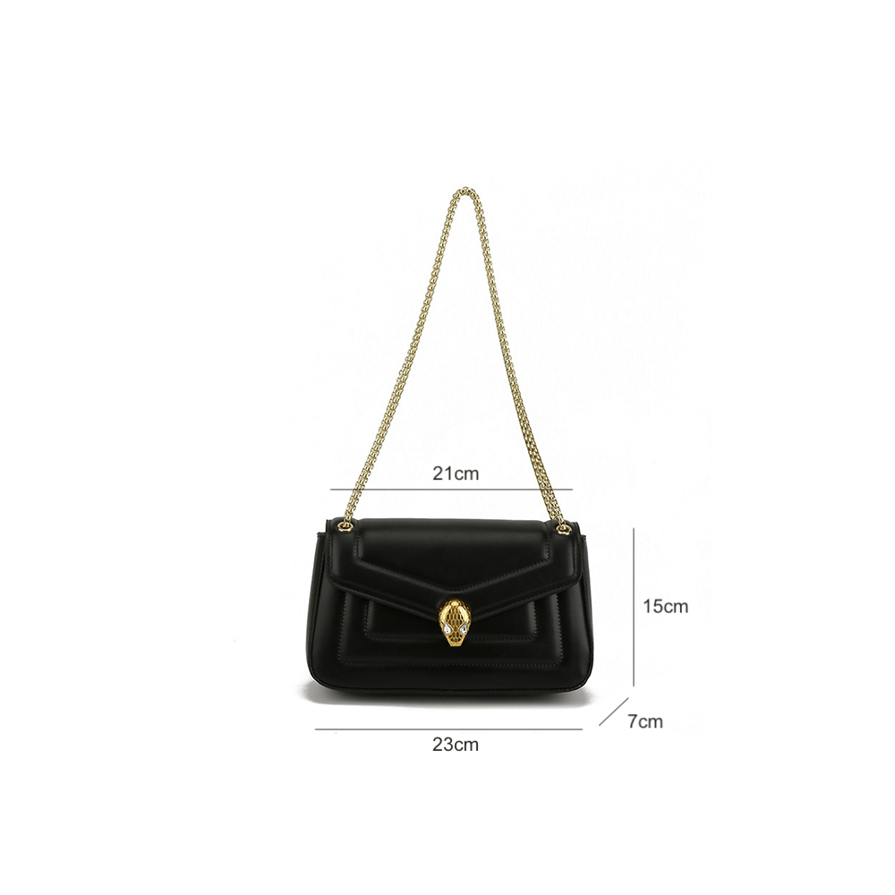 Stylish Shoulder Bag with Chain Strap