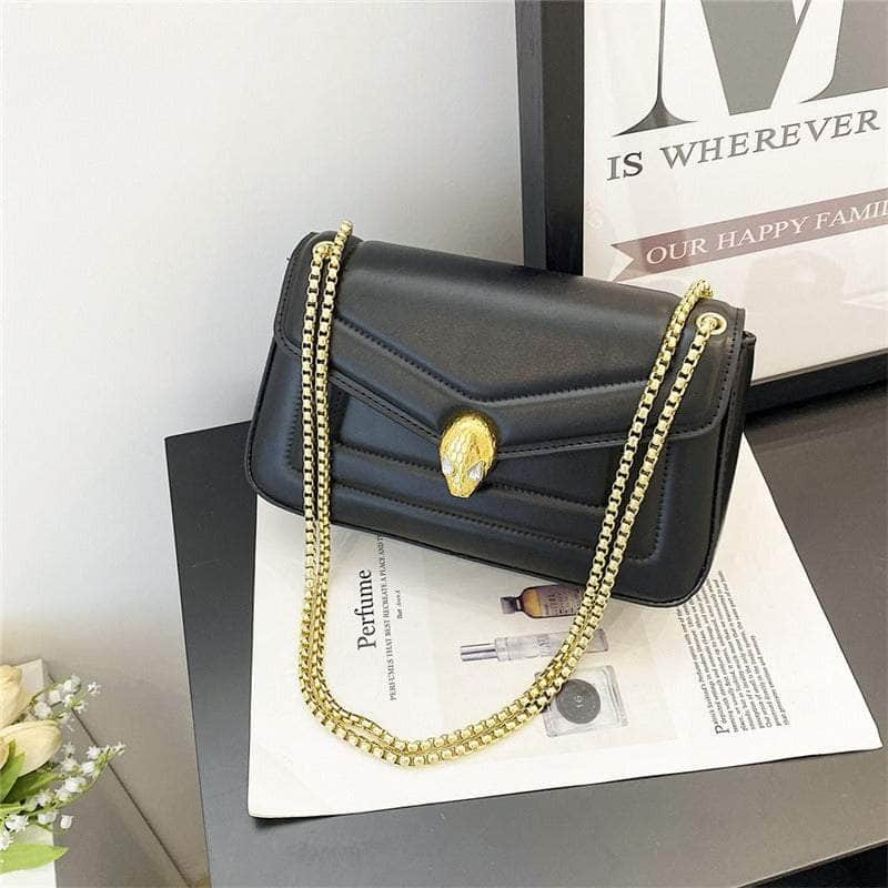 Stylish Shoulder Bag with Chain Strap