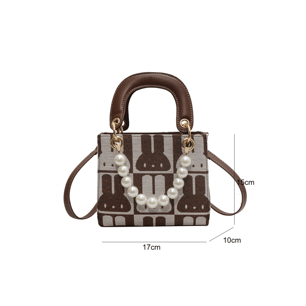 Stylish Shoulder Bag With Unique Bed-Inspired Handle