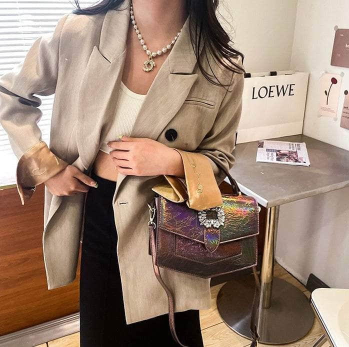 Stylish Shoulder Crossbody Leather Handbag