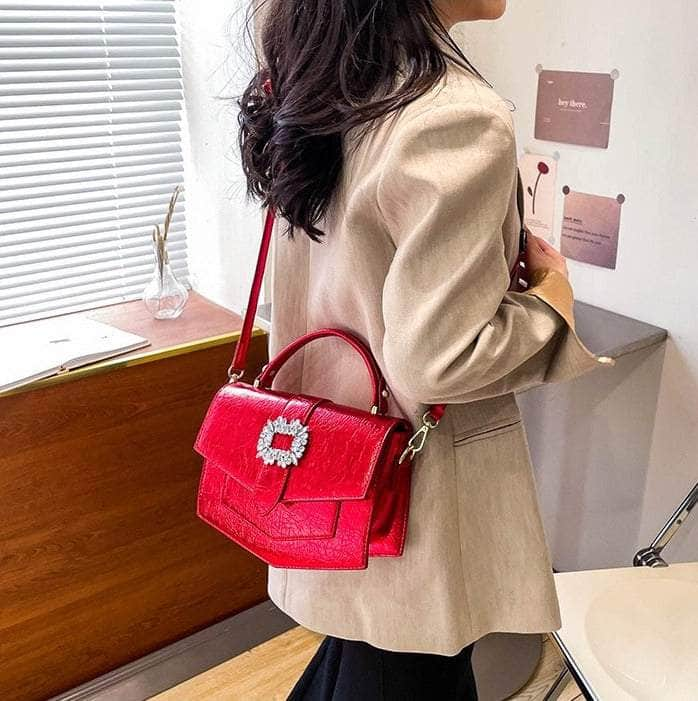 Stylish Shoulder Crossbody Leather Handbag