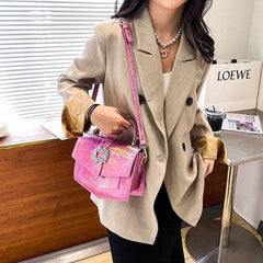 Stylish Shoulder Crossbody Leather Handbag