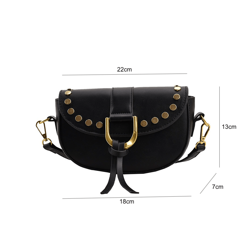 Stylish Studded Leather Bag