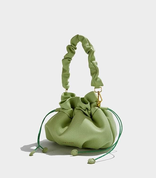 Stylish Wrinkled Shoulder Handbag