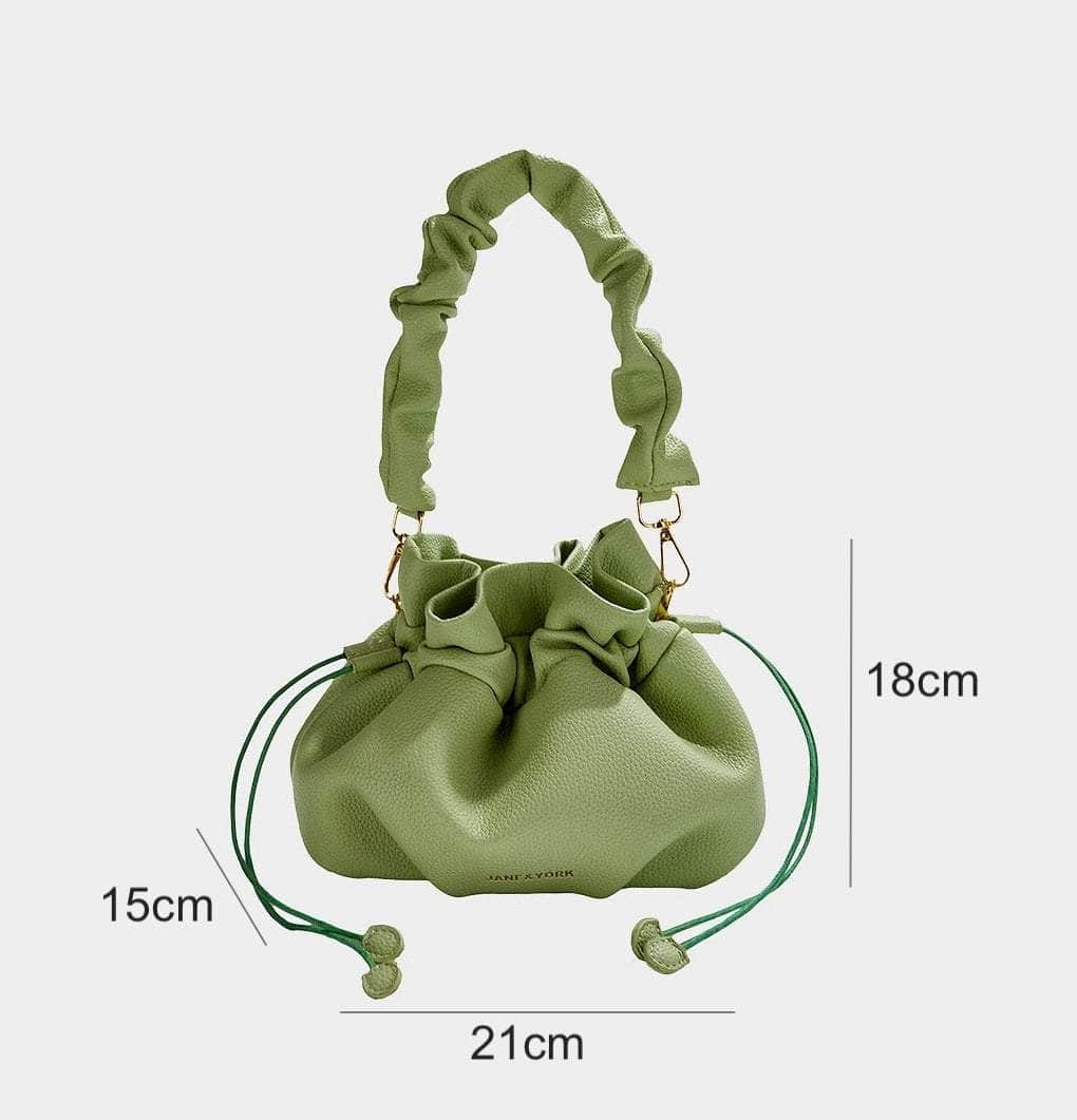 Stylish Wrinkled Shoulder Handbag