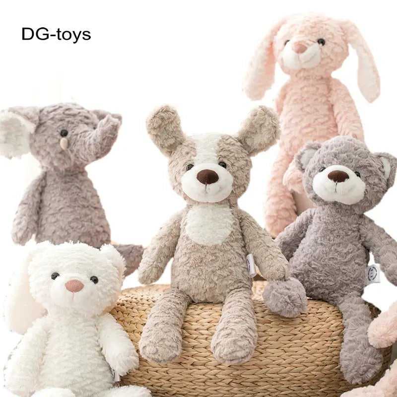 Super Soft Long Legs Baby Appeasement Toy - Pink Bunny, Grey Teddy Bear, Dog, Elephant, Unicorn