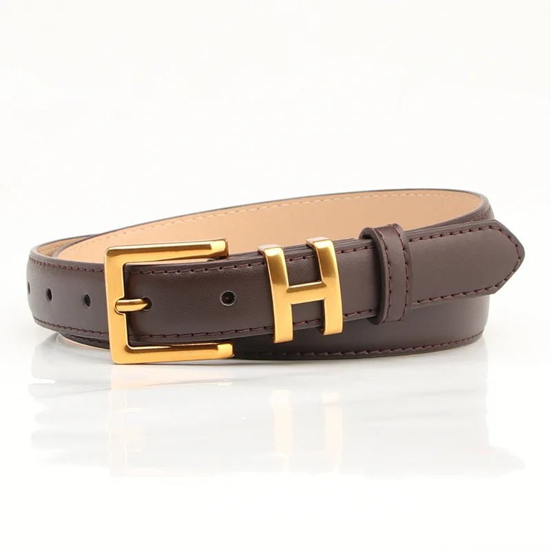 Thin Luxury PU Leather Belts for Women 2 / 106cm