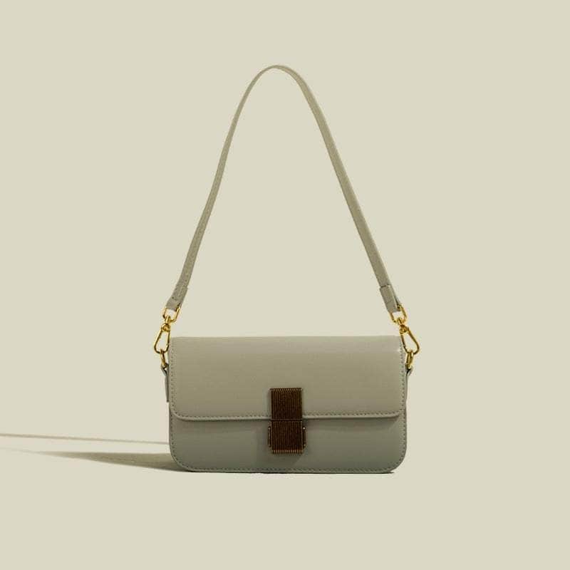 Tofu Shoulder Crossbody Purse Beige