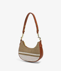 Top Handle Straw Woven Shoulder Purse