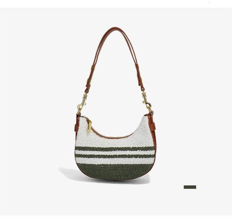 Top Handle Straw Woven Shoulder Purse