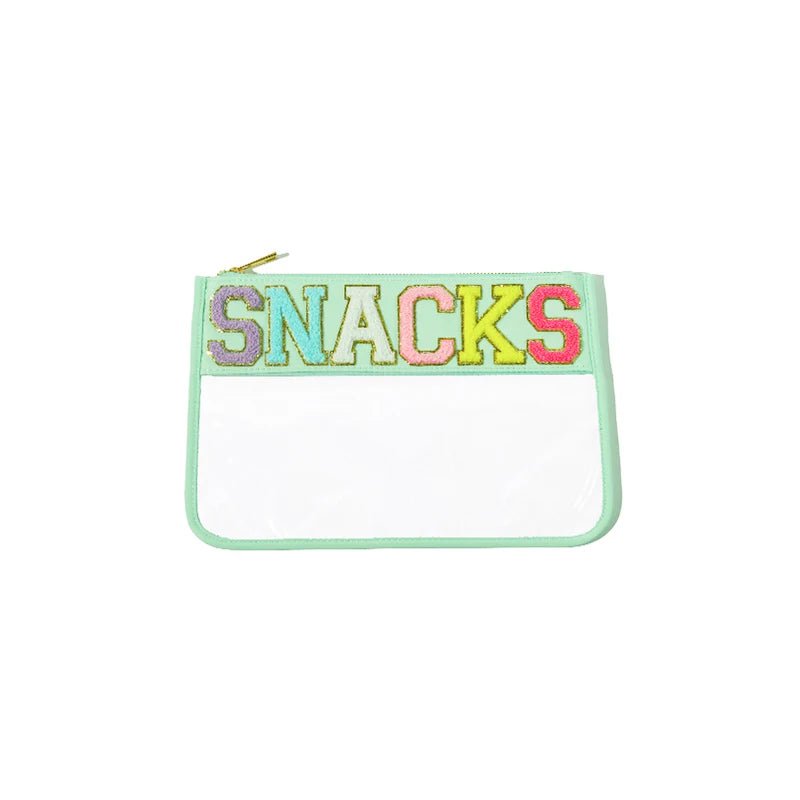 Transparent PVC Embroidery Travel Waterproof Cosmetic Bag LIGHT GREEN