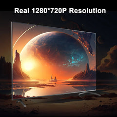 Transpeed Android 11 Projector - 1280*720P, 4K, Wifi6, 200 ANSI, Allwinner H713, 180° Flexible hy300 / EU plug