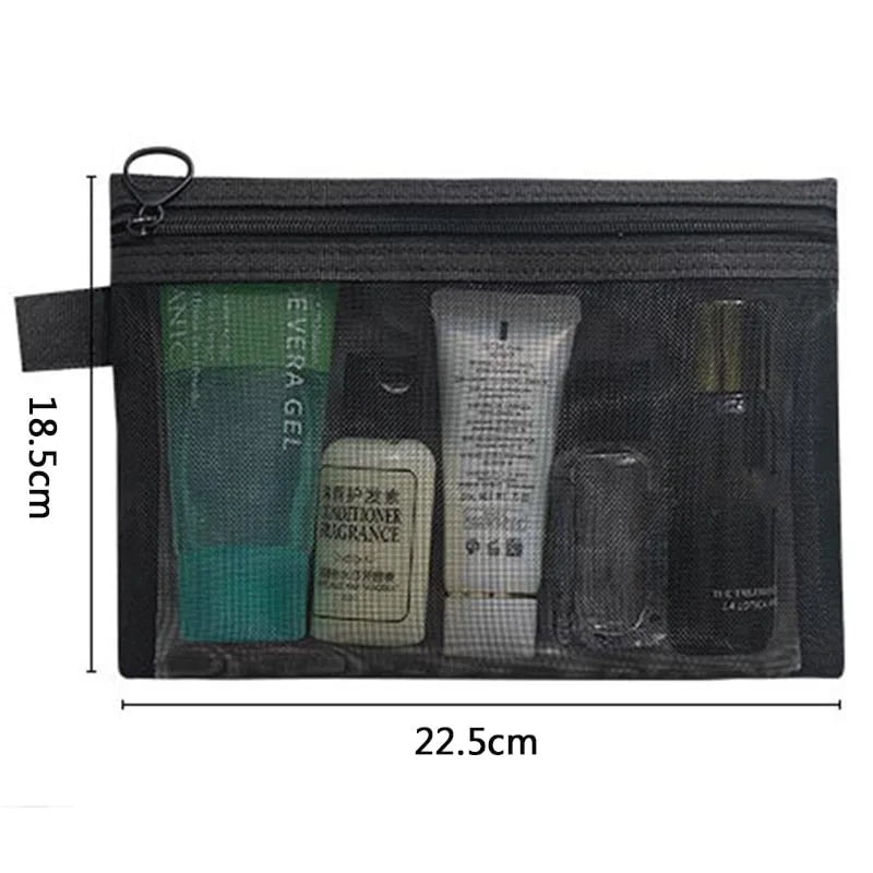 Travel-Friendly Makeup Brush Case Black square