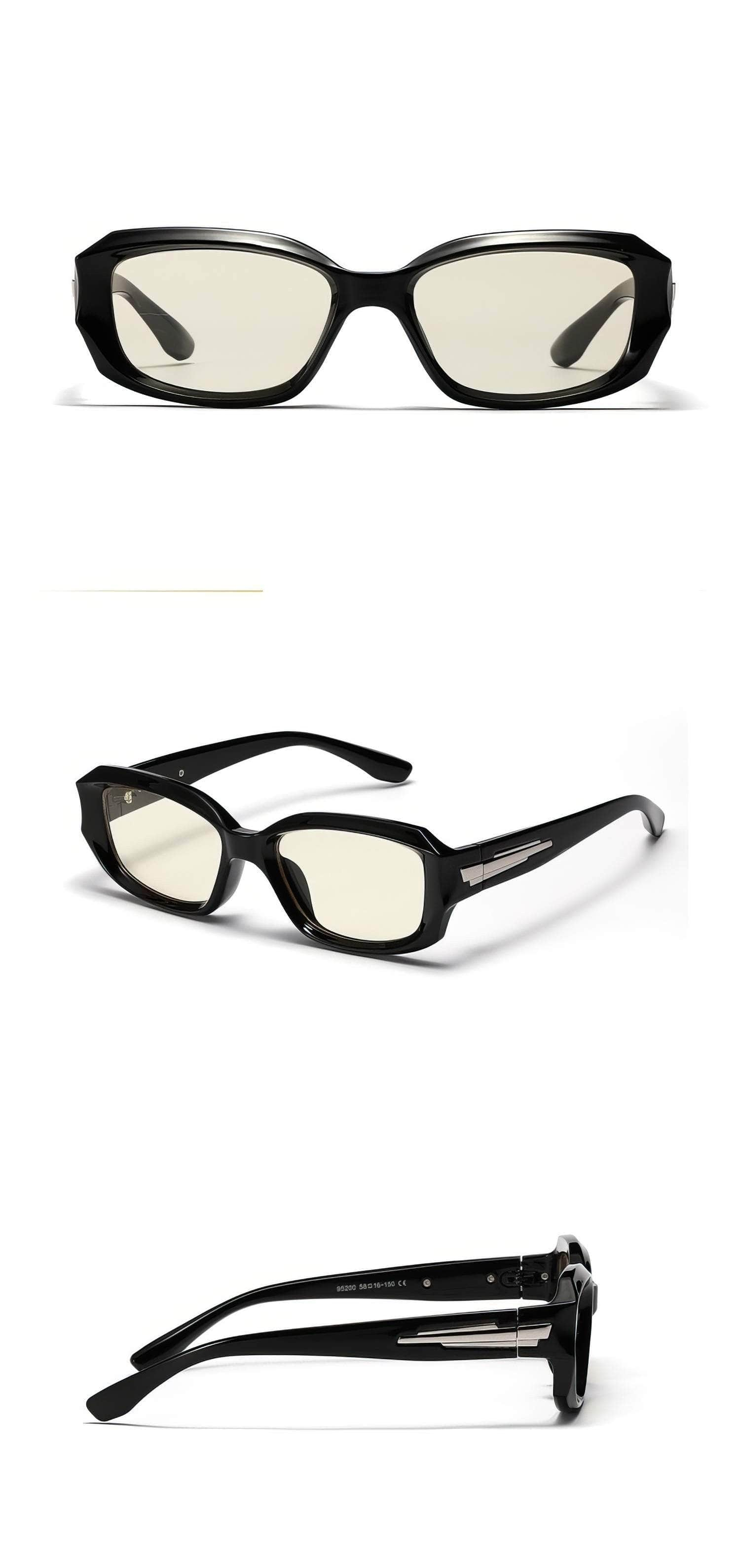 Trendy Clear Frame Sunglasses