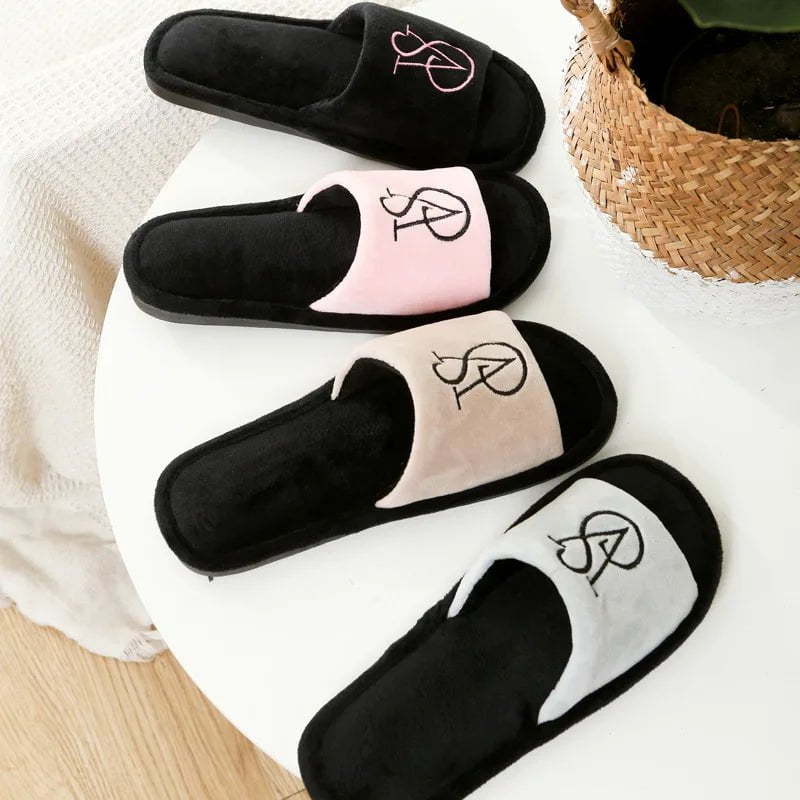 Trendy Fluffy Slippers for Women: Casual, Elegant, and Fashionable Designer Shoes, with a Cotton Open Toe Platform