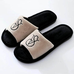 Trendy Fluffy Slippers for Women: Casual, Elegant, and Fashionable Designer Shoes, with a Cotton Open Toe Platform