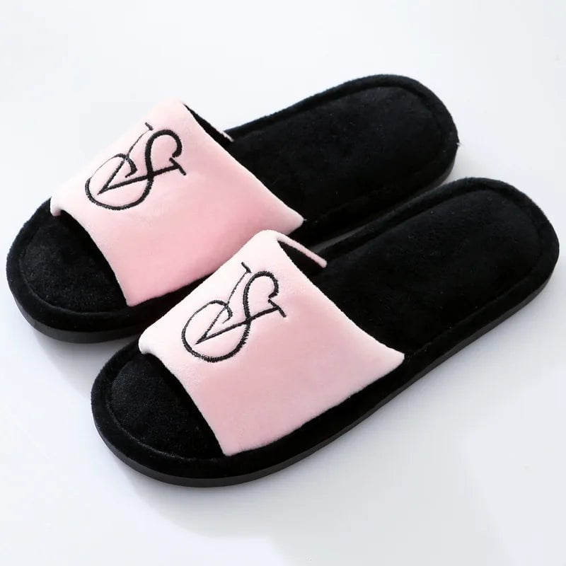 Trendy Fluffy Slippers for Women: Casual, Elegant, and Fashionable Designer Shoes, with a Cotton Open Toe Platform Pink / EU 38-39