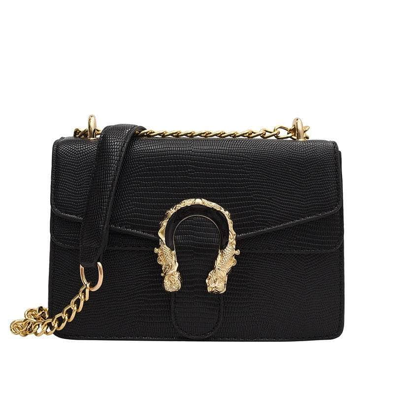 Trendy Metal Chain Crossbody Bag