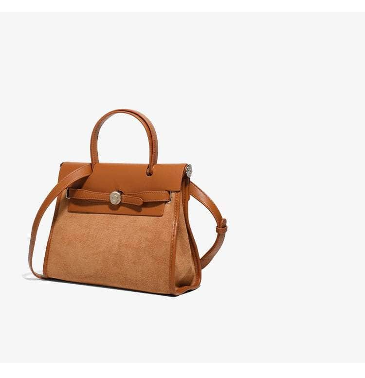 Trendy PU leather handbag with a retro twist