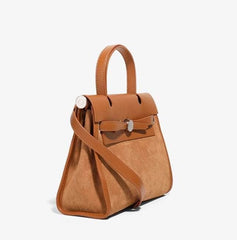 Trendy PU leather handbag with a retro twist