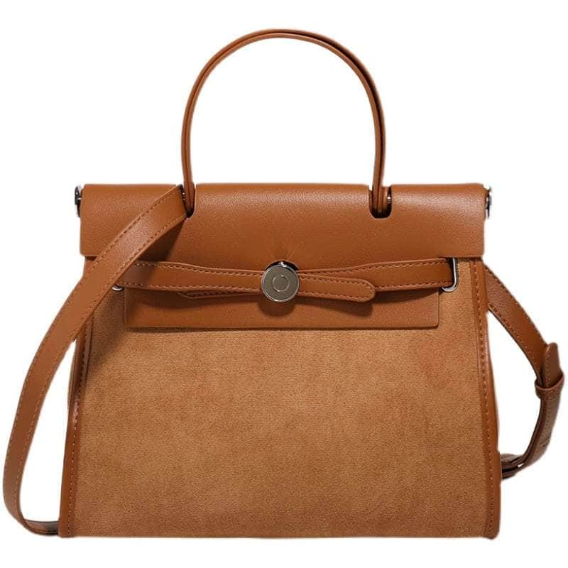 Trendy PU leather handbag with a retro twist