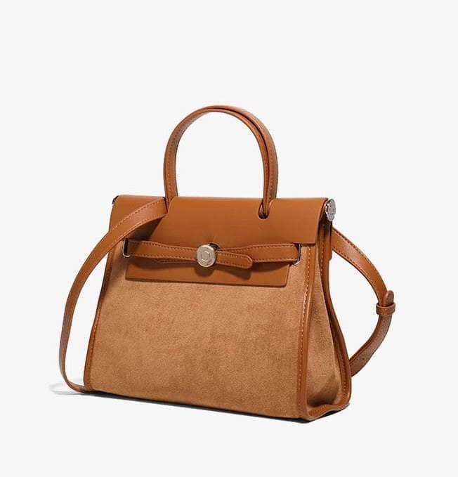 Trendy PU leather handbag with a retro twist