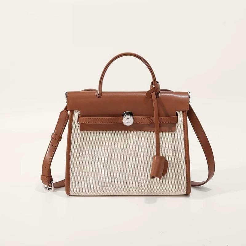 Trendy Women's Fashionable Crossbody Shoulder Bag Brown