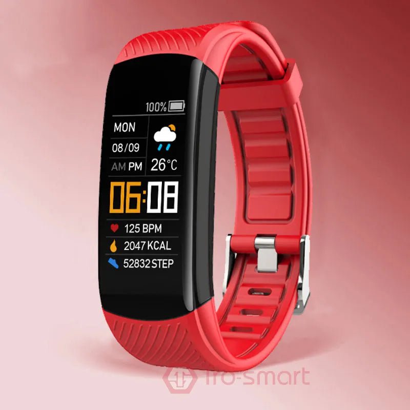 Trosmart Brand C5S Sport Smart Watch: Women and Men Smartwatch Bracelet, Smart Clock for Android & iOS, Fitness Tracker red