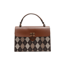 Twist Lock Checkered Embossed Envelope Bag