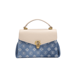 Two-Toned Monogram Denim Handbag