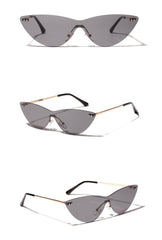 Ultra Cat Eye Sunglasses Gray/Gold / Resin