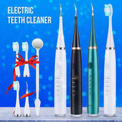 Ultrasonic Dental Scaler - Electric Sonic Tooth Stain Remover for Teeth Tartar, Calculus, and Plaque