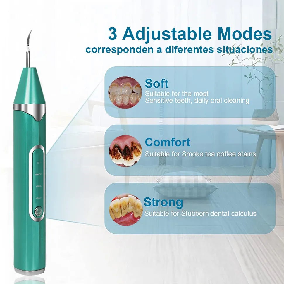 Ultrasonic Dental Scaler - Tartar Remover, Plaque Calculus Remover, Sonic Tooth Cleaner, Dental Stone Removal