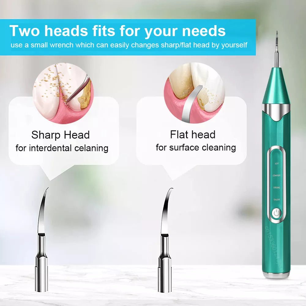 Ultrasonic Dental Scaler - Tartar Remover, Plaque Calculus Remover, Sonic Tooth Cleaner, Dental Stone Removal