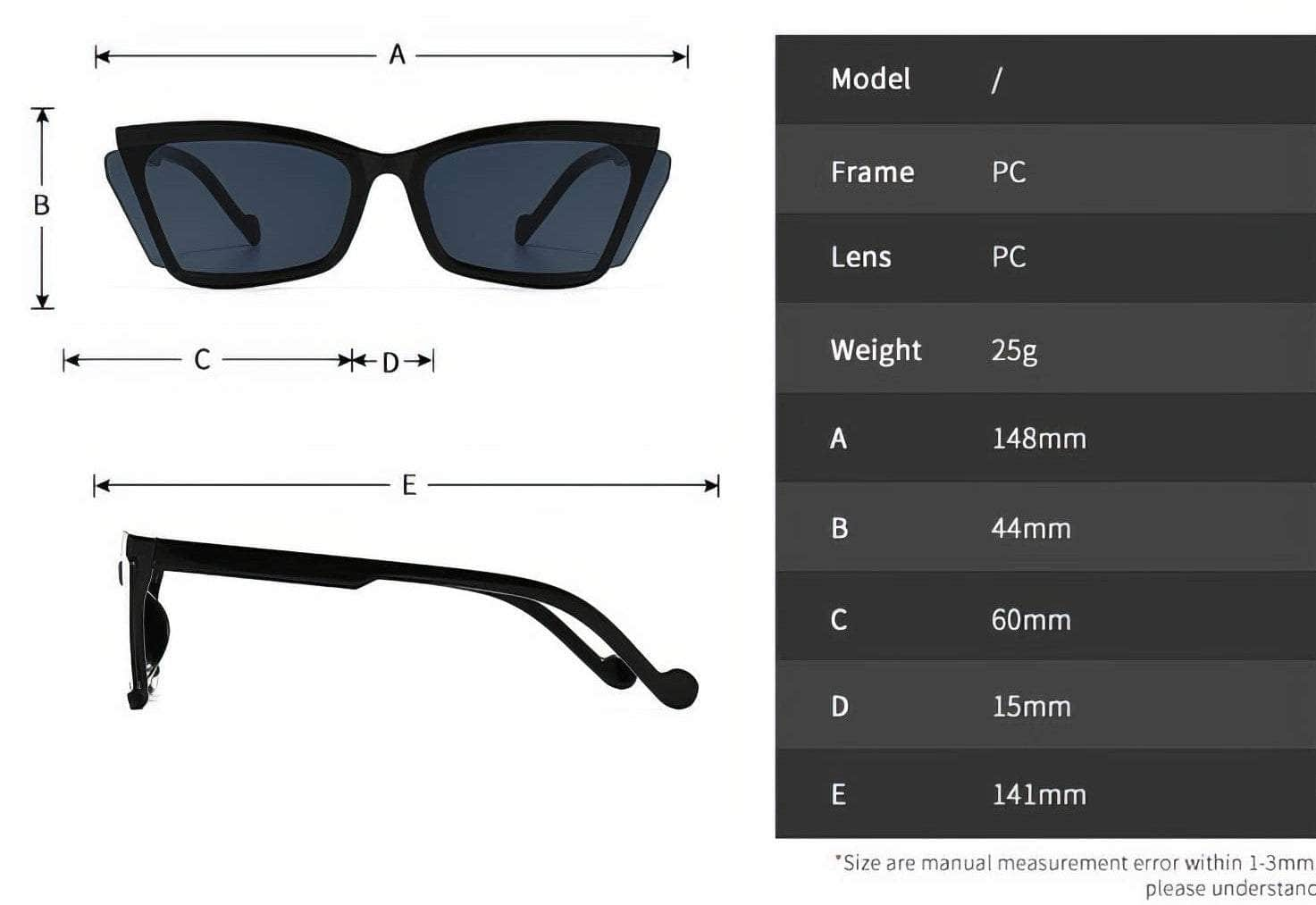 Unique Sleek Frame Sunglasses