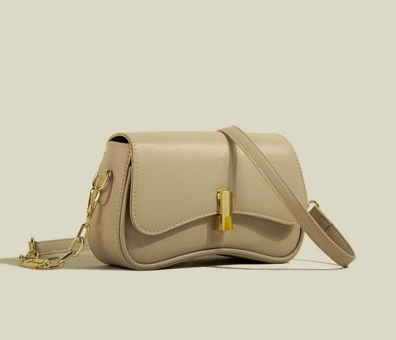 Uniquely Designed Ladies' Crossbody Bag Beige