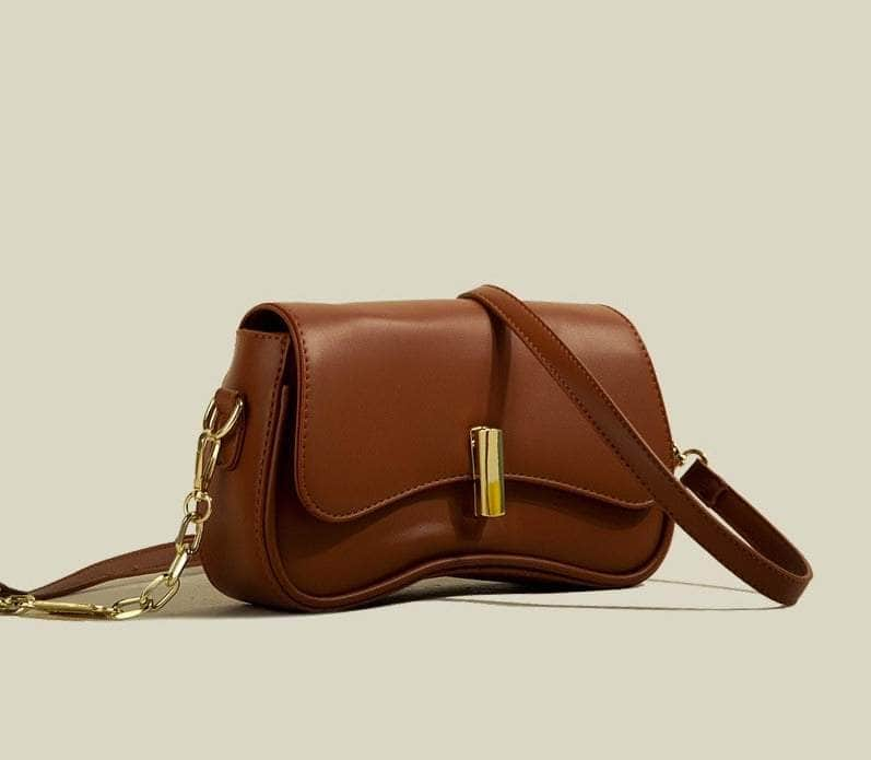 Uniquely Designed Ladies' Crossbody Bag Coffee