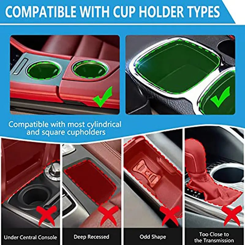 Universal All-Purpose Cup Holder Expander for Car Organizer