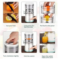 USB Rechargeable Electric Juicer Juice Cup white