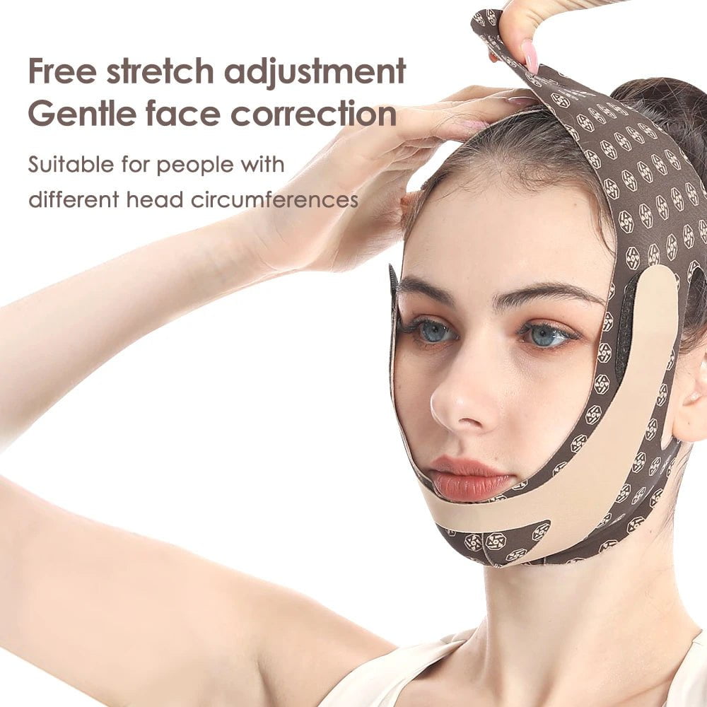 V-Line Shaping Face Mask for Chin Up, Face Sculpting, Facial Slimming, Sleep Mask, Face Lifting Belt