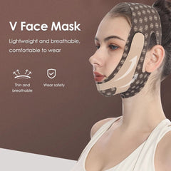 V-Line Shaping Face Mask for Chin Up, Face Sculpting, Facial Slimming, Sleep Mask, Face Lifting Belt