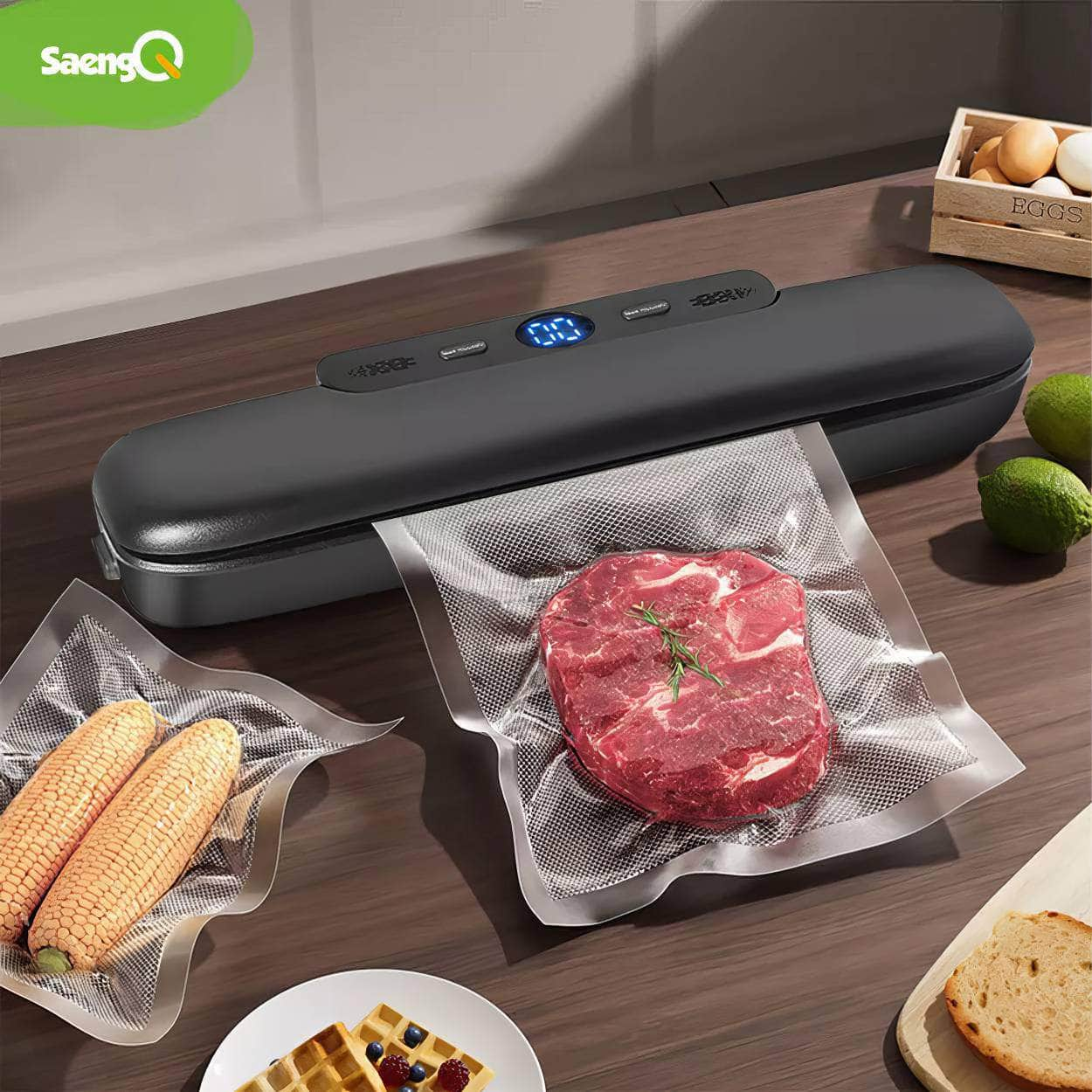 Vacuum Sealer: Food Packaging Machine with Free 10pcs Vacuum Bags - Household Food Sealing